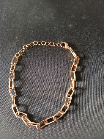 Bracelet doré avec mailles cheval 