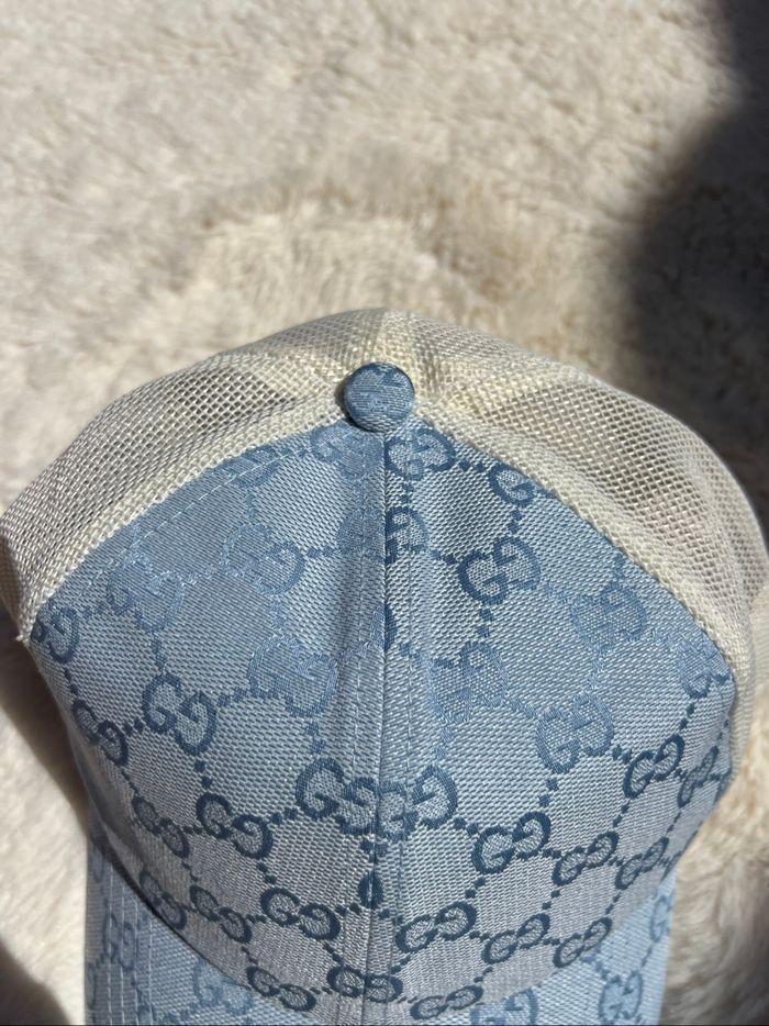 Casquette Gucci bleu - photo numéro 3