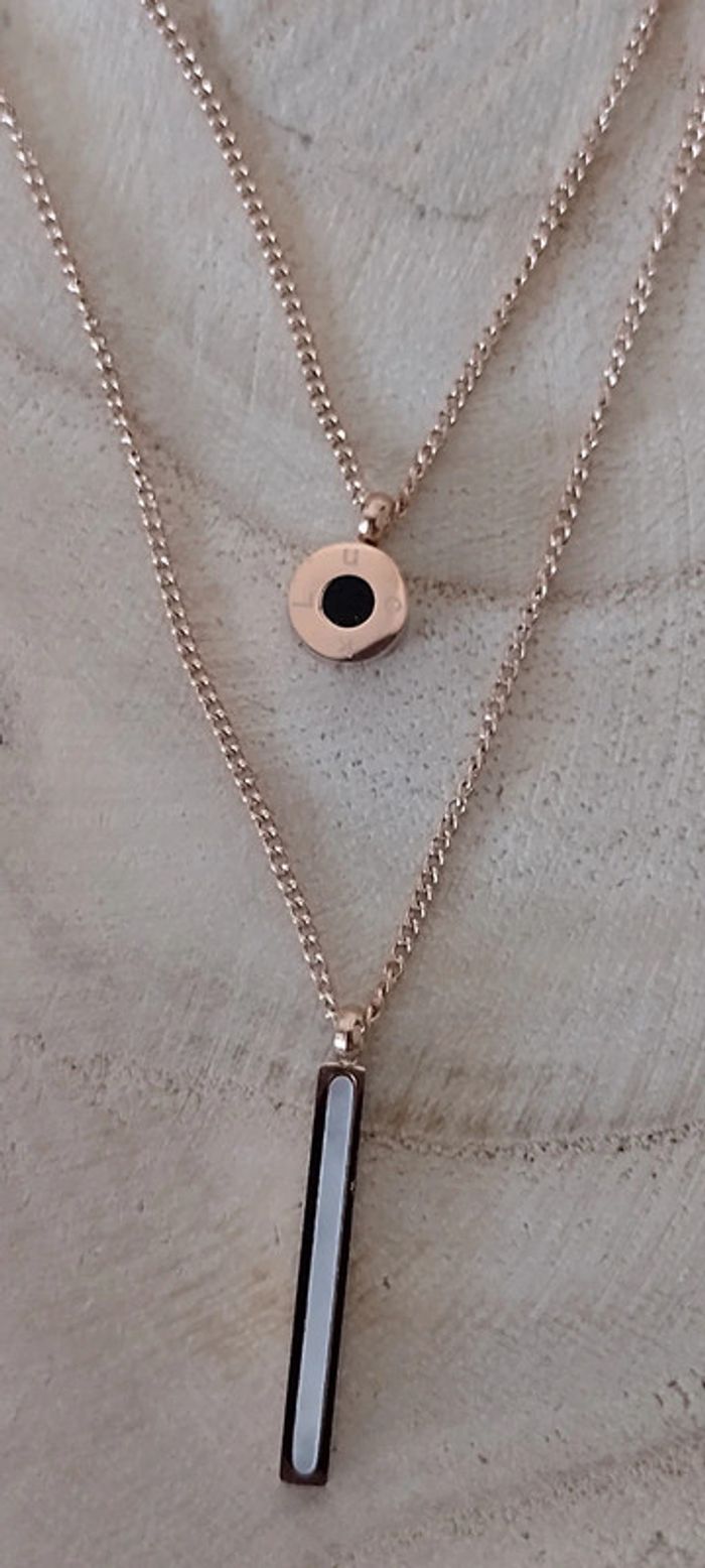 Collier double nacre