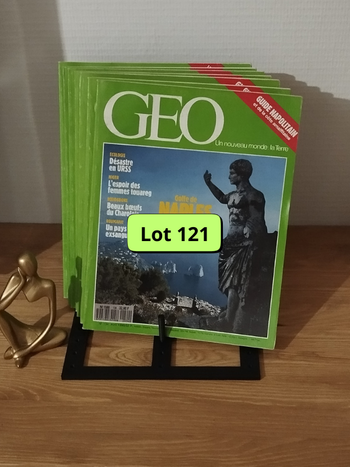 Lot de 7 revues Géo année 1990 L0121