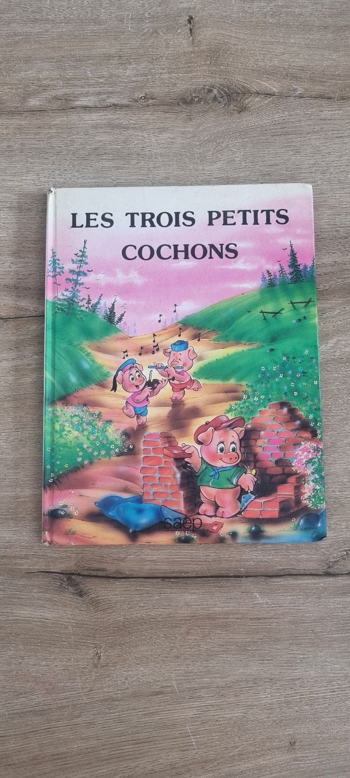 Livre ancien Les 3 petits cochons Saep