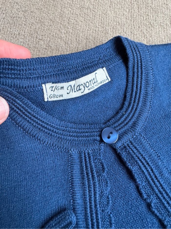 Robe rayée + boléro bleu marine Mayoral - photo numéro 4