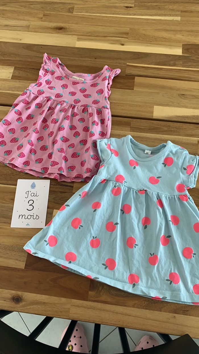 Lot de 2 robes fruitées