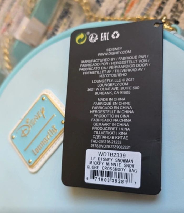 Sacs à bandoulière Loungefly disney disneyland Mickey et minnie Noël - photo numéro 3