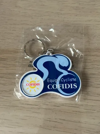 Porte clé jeton de caddie intégré équipe cycliste cofidis Tour de France