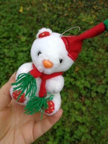 Peluche ours blanc de Noel