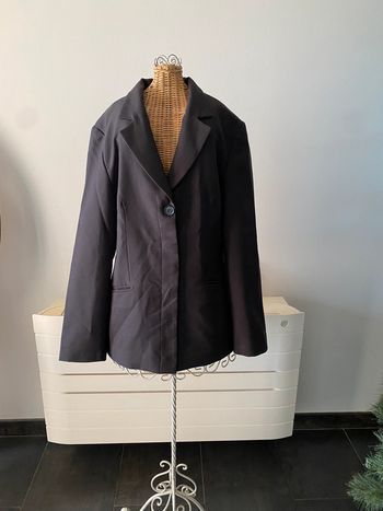 Tailleur La City blazer et pantalon marron taille 38