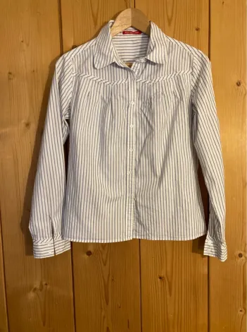 Chemise coton fines rayures