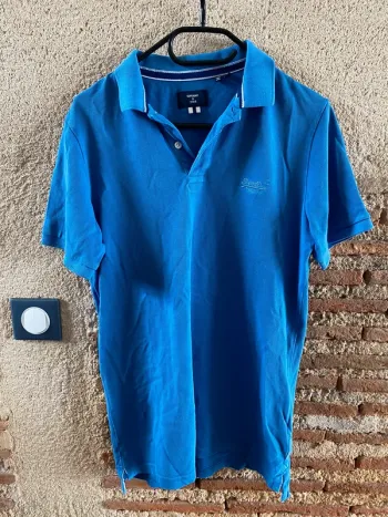 Polo superdry bleu
