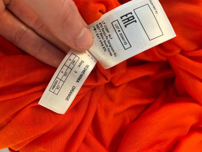 Robe d’été Ba&sh orange T1 / S neuve - photo numéro 8