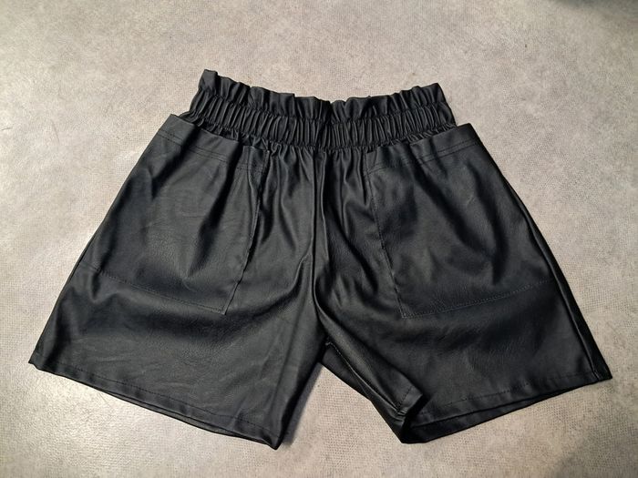 short simili cuir fille 14 ans