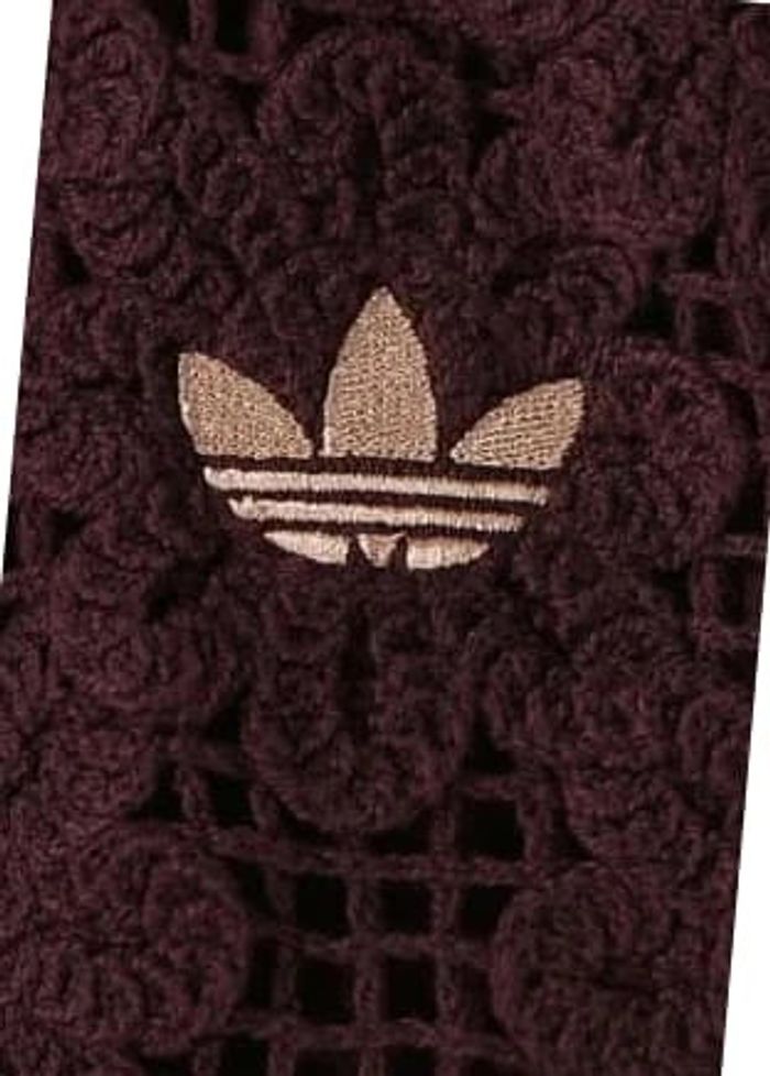 adidas Originals x ASOS - Pantalon de survêtement d'ensemble en maille crochetée - Marron - photo numéro 3