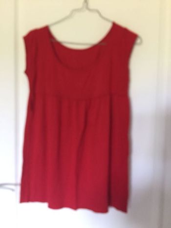 Blouse tunique rouge 40/L