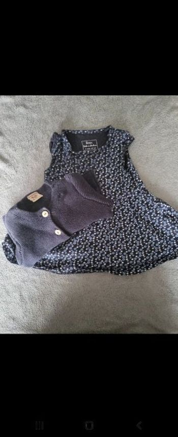 Ensemble robe gilet 6 mois