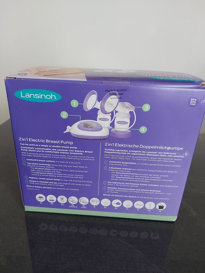 Tire-lait électrique Lansinoh 2 en 1 – Neuf - photo numéro 3