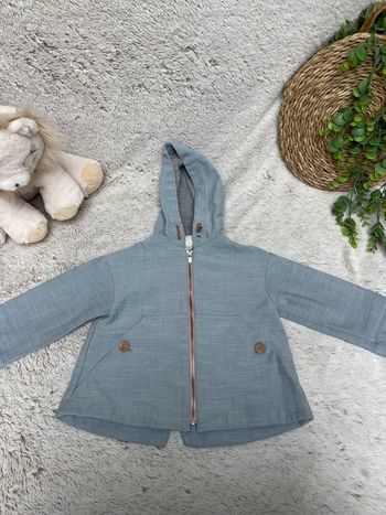 Parka à capuche en jeans légère - Zara 