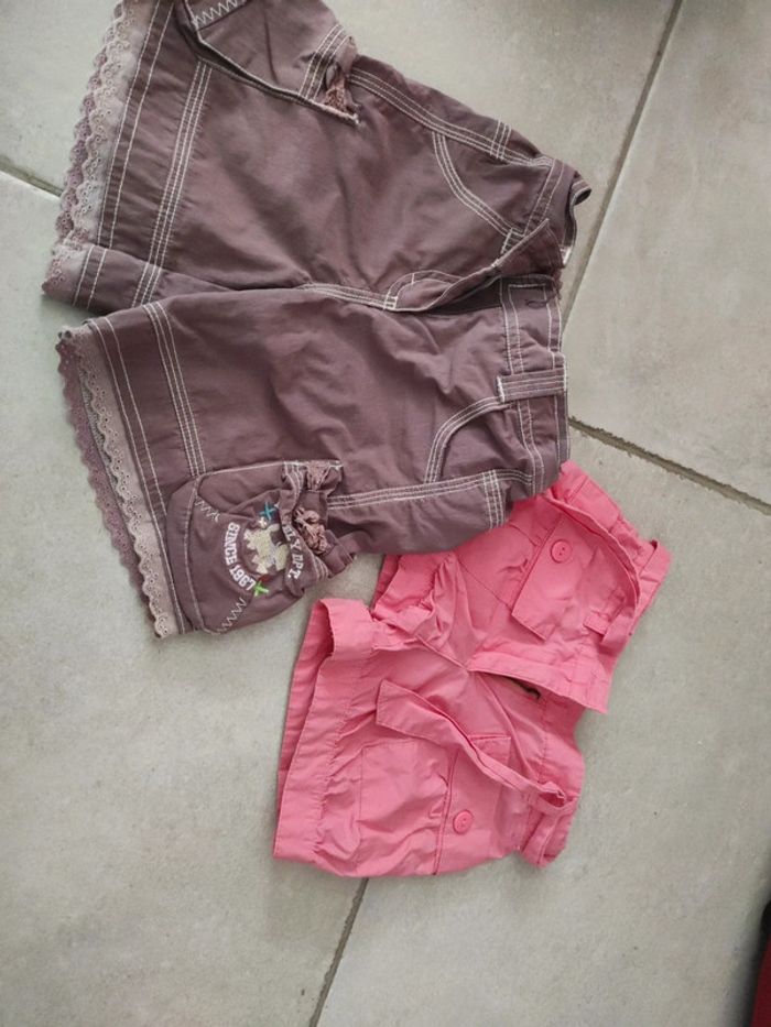 Lot de deux Shorts chipie et Vertbaudet 4 ans