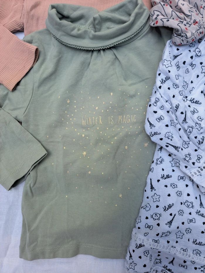 Lot t-shirt manches longues et tuniques fille - photo numéro 2