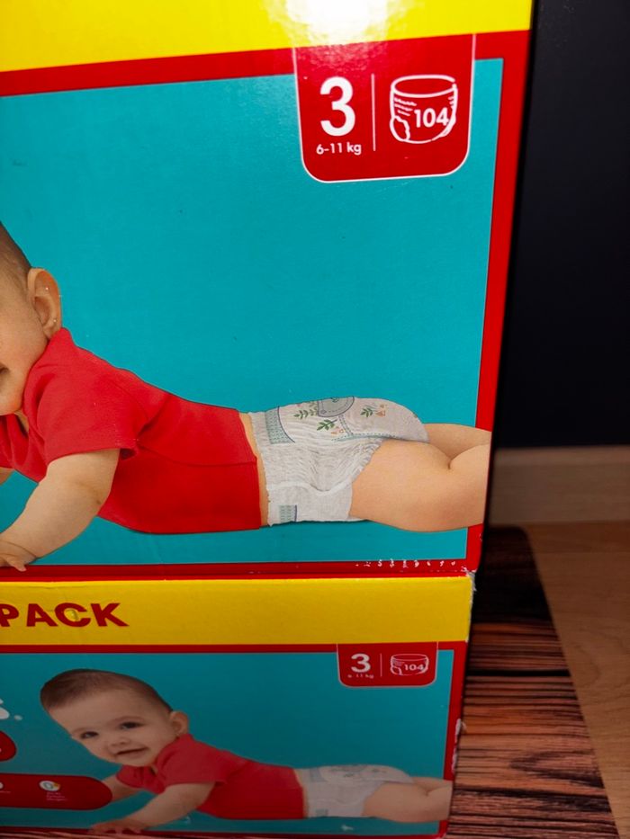 Lot De 2 Mega-Pack De 104 Couches Pampers Baby-Dry Pants Culotte Neuf Dans L’emballage. - photo numéro 2