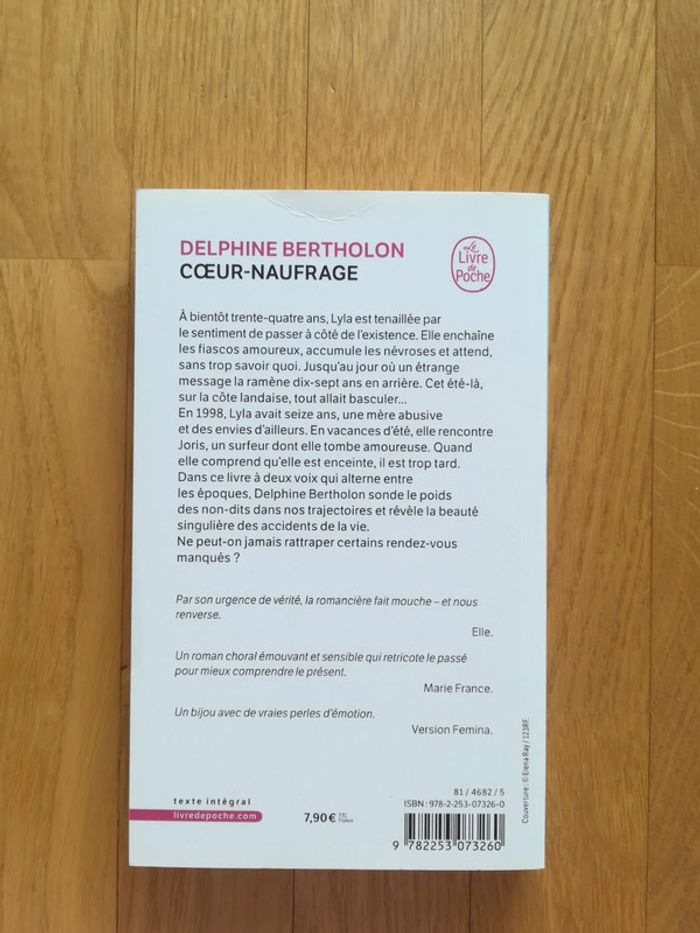 Livre NEUF "Cœur naufrage" - V92B - photo numéro 2