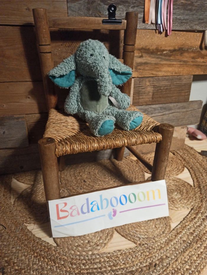 Peluche éléphant les baba Bou Moulin roty tbe