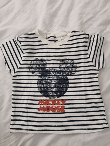 T-shirt mickey marinière