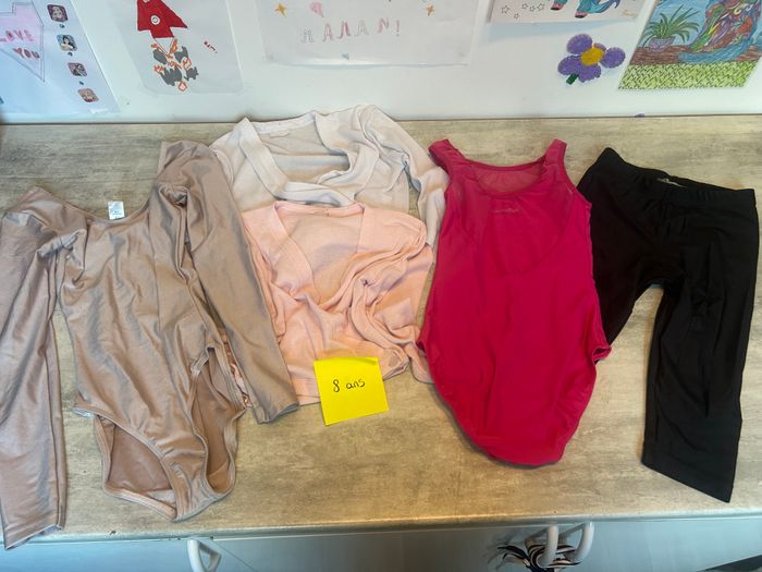 ensemble danse gym fille 8-10 ans 5 vêtements