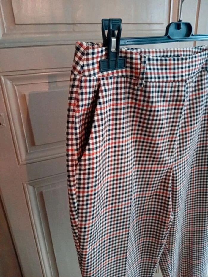 Pantalon à carreaux style vintage - Yessica - 40 - photo numéro 2