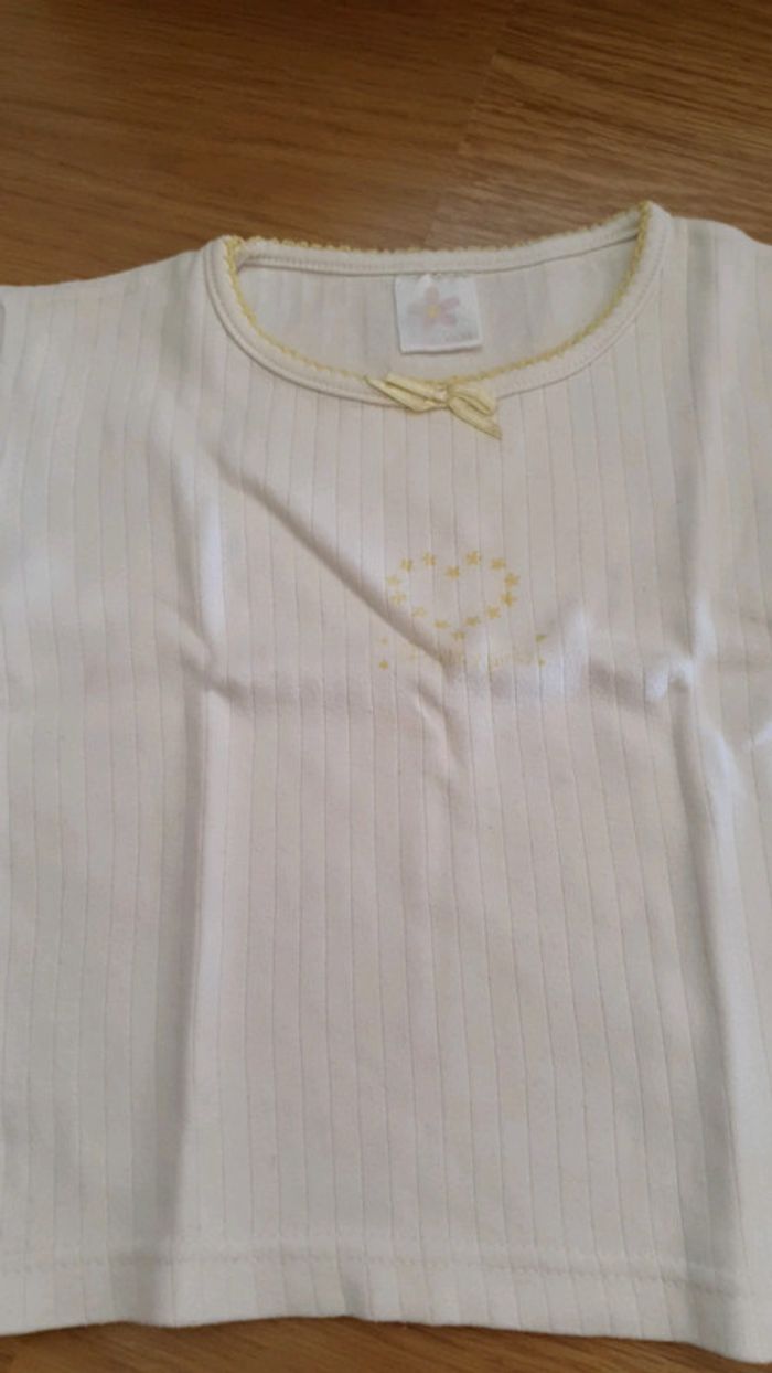 t shirt 2 ans jaune