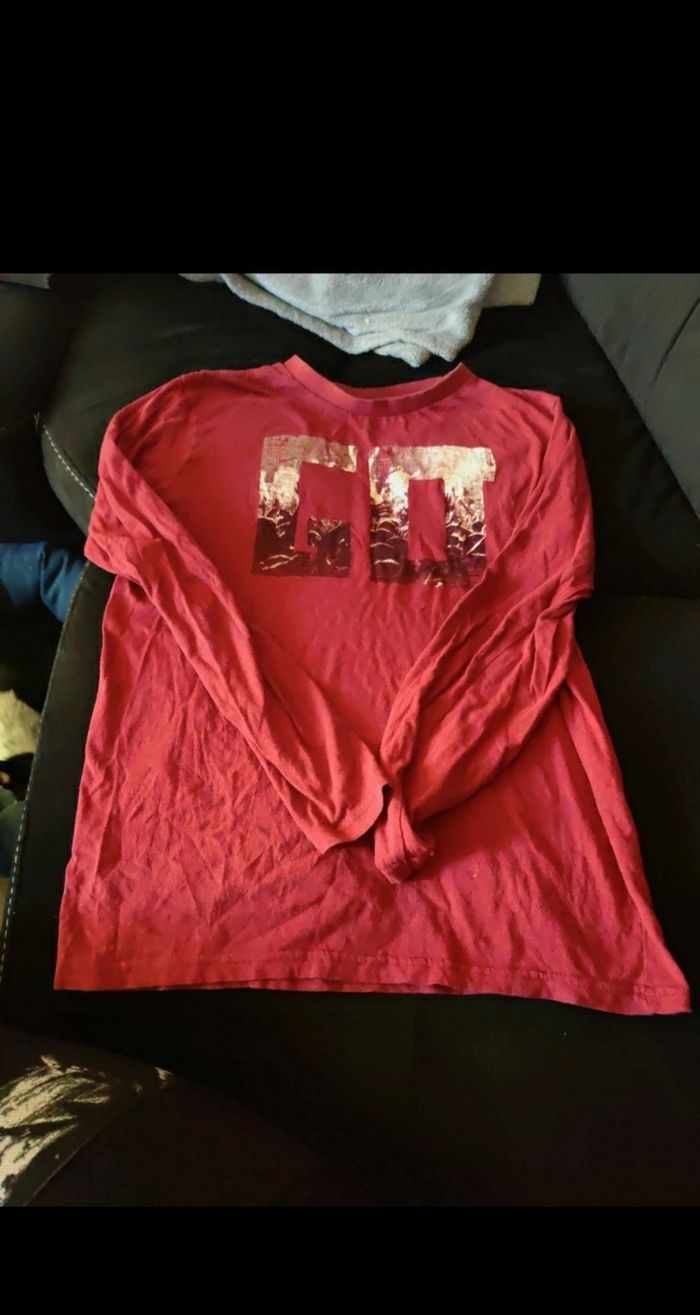 T-shirt bordeaux garçon xs