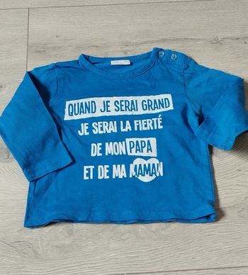 T-shirt ML garçon 12 mois