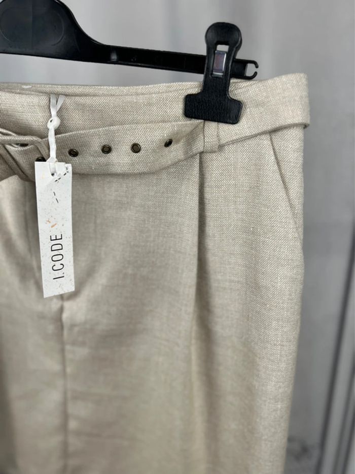 Jupe beige doré I code courte 42 neuve - photo numéro 2