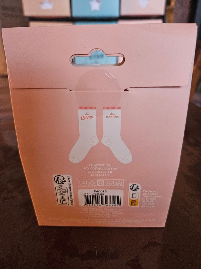 Coffret cadeau chaussette Les chaussette pour la crème des mamans - photo numéro 2