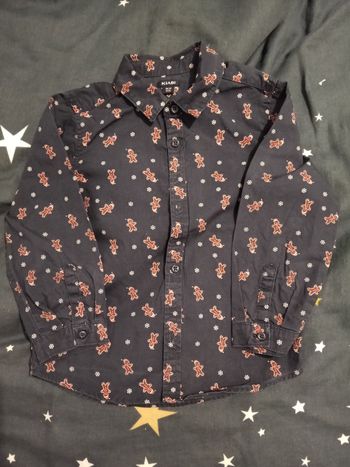 Chemise "dessin biscuits" _ 36 mois