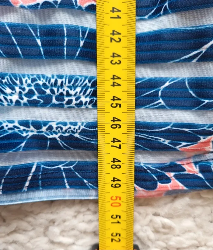 Jupe fleurie corail et bleu marine Jus d'Orange Taille 2 - photo numéro 11