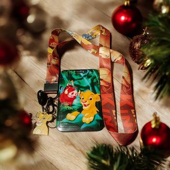 Porte carte Le roi Lion et sa dragonne