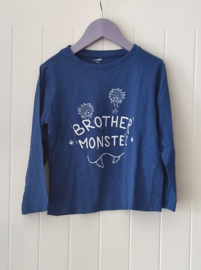 T-shirt manches longues garçon 5 ans - photo numéro 2