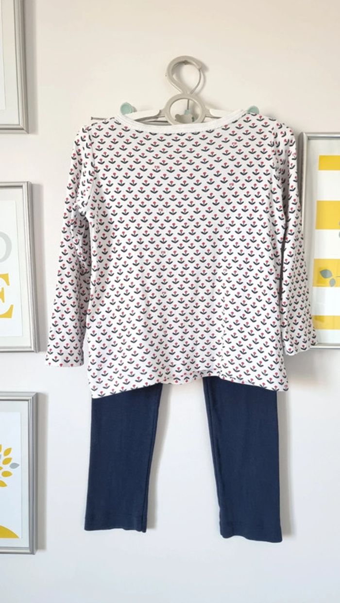 Pyjama leger fleurs petit bateau taille 4ans - photo numéro 3