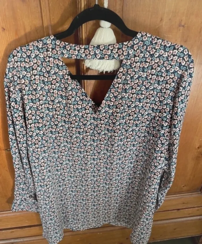 Blouse fleurs Christy neuve - photo numéro 2