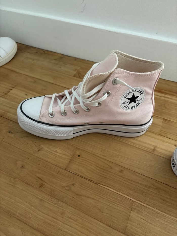 Converses montantes rose - photo numéro 2