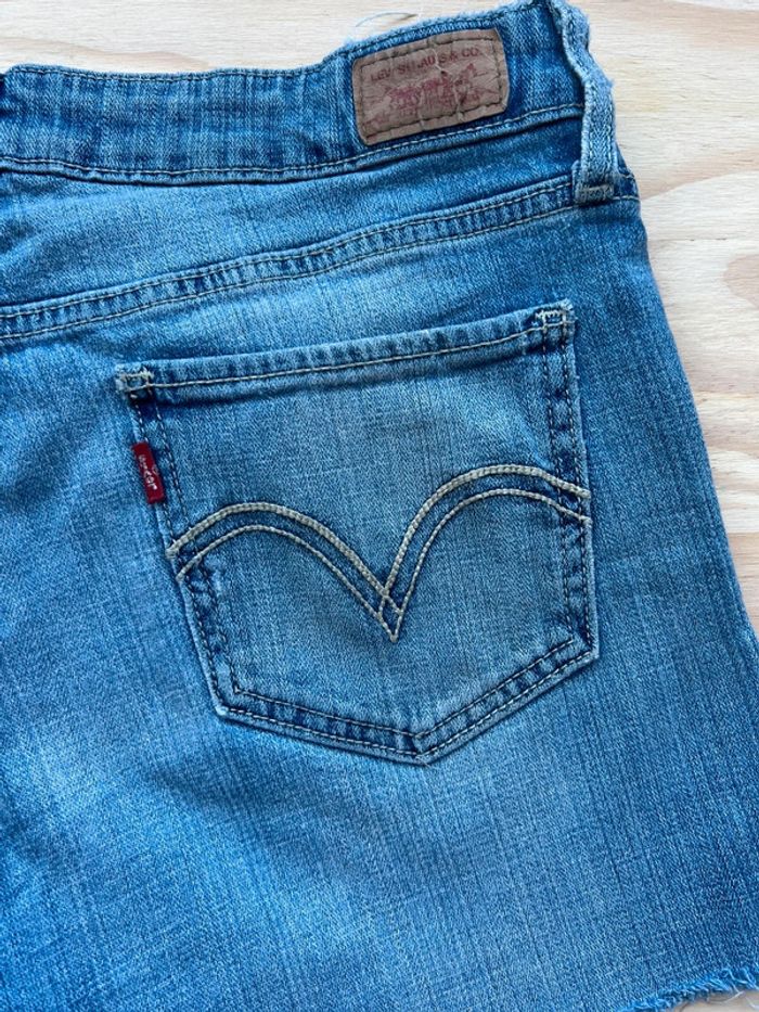 Short en jean Lévis 518 vintage usa taille 36/38 bleu top état - photo numéro 4