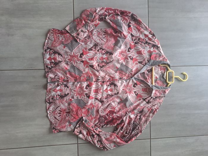 Chemise rose gris my way FER Taille 50 - photo numéro 2