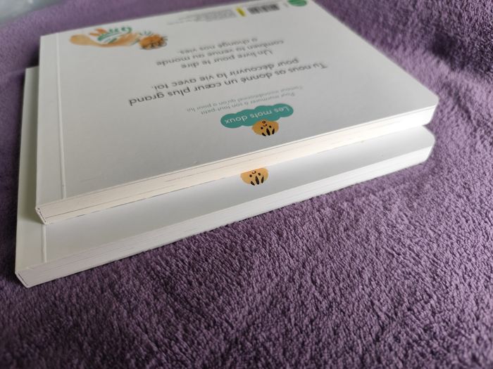 Lot de 2 livres bebe cartonnés  un prénom rien que pour toi + avec toi de marie laure Marshall série les mots doux - photo numéro 7