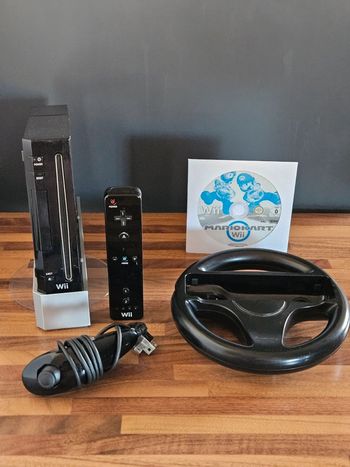 Nintendo Wii noir # Pack Mario Kart #