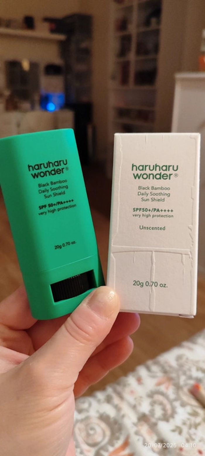 Kbeauty Haruharu Wonder Écran Solaire Black bamboo daily Soothing Sun Shield Spf 50 PA4+ 20 gr - photo numéro 2