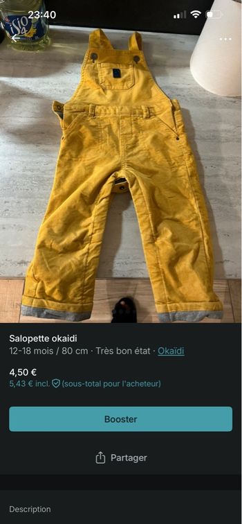 Salopette okaidi