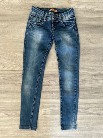 Jean denim skinny slim délavé bleu T34 XS