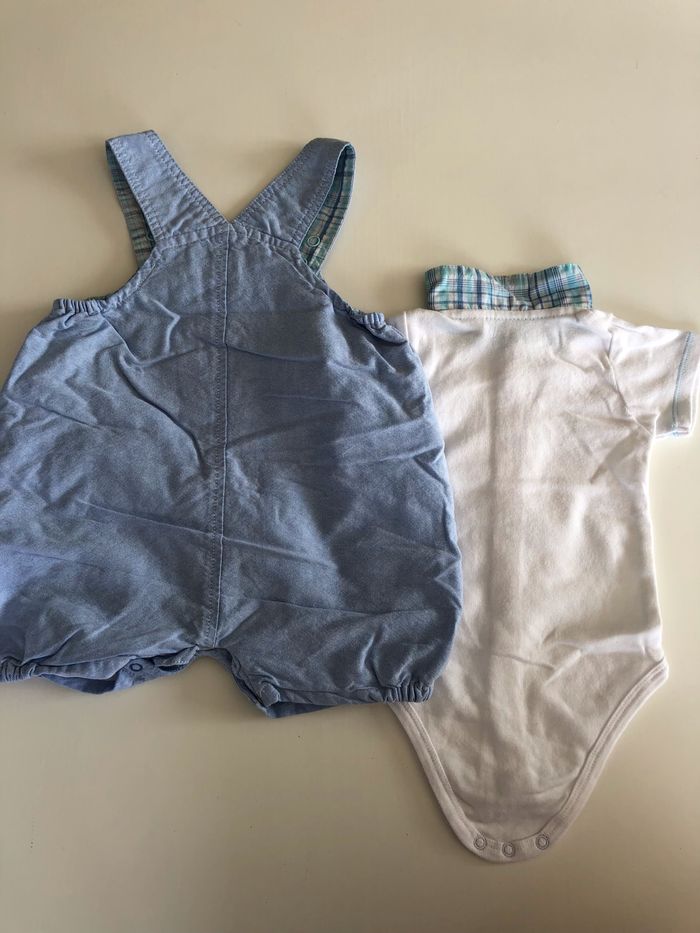 Ensemble salopette bébé 6M - photo numéro 3