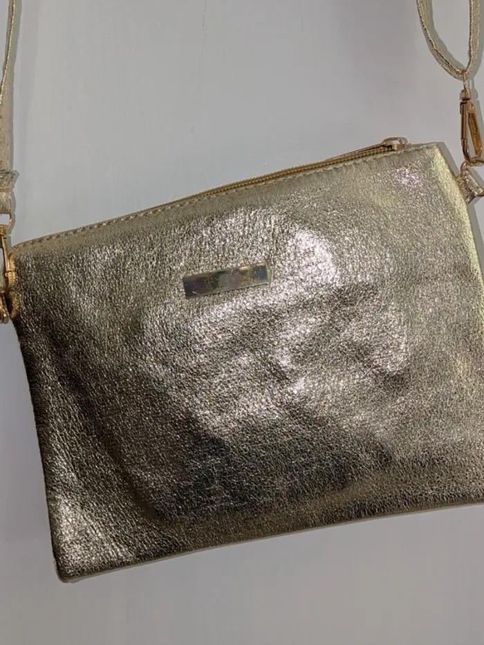 Sac à main doré – bandoulière – format compact & stylé - photo numéro 5