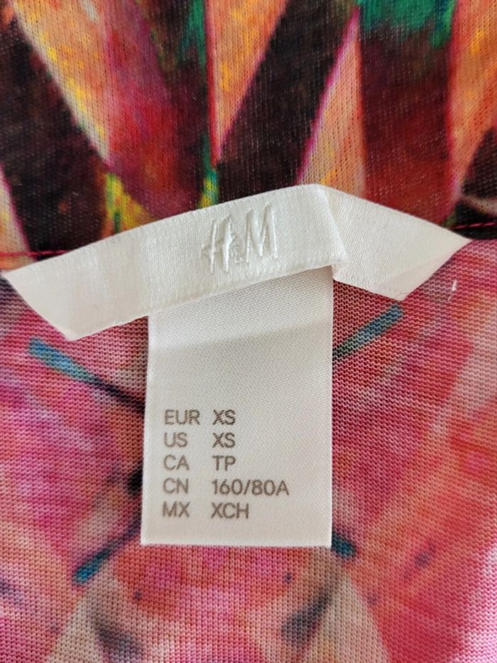 Tunique de plage style poncho sans manches rose fushia H&M Taille 34/36 - photo numéro 8